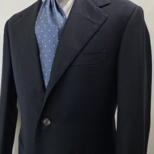【LIVERANO & LIVERANO リベラーノ】フィレンツェ仕立て 合い物 定番ネイビージャケット 48 紺無地