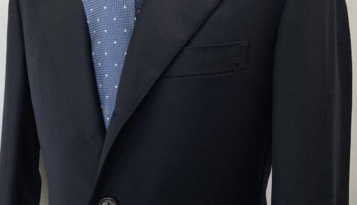 【LIVERANO & LIVERANO リベラーノ】フィレンツェ仕立て 合い物 定番ネイビージャケット 48 紺無地