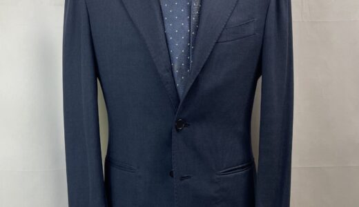 【LIVERANO & LIVERANO リベラーノ】フィレンツェ仕立て 春夏向け 定番ネイビージャケット 44～46 紺無地
