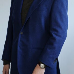 【リベラーノ LIVERANO】秋冬向けウール 定番ネイビージャケット 50 青紺無地