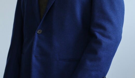 【リベラーノ LIVERANO】秋冬向けウール 定番ネイビージャケット 50 青紺無地