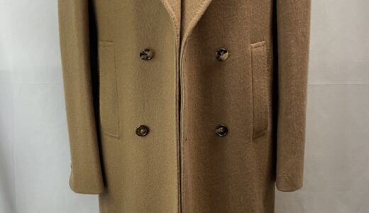 【ORAZIO LUCIANO オラツィオルチアーノ】技巧ナポリ仕立て MTO注文服 アルスターコート 52～50 キャメル色