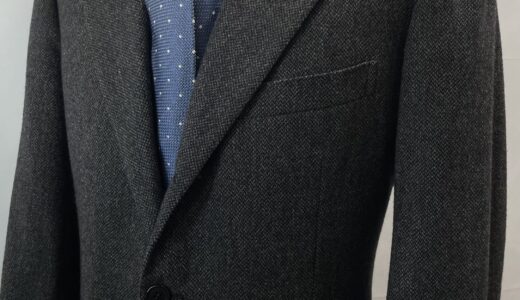 【SARTORIA CAMPAGNA ジャンニ カンパーニャ】ミラノ仕立て カシミヤ混ウール 秋冬向けグレージャケット 50～52