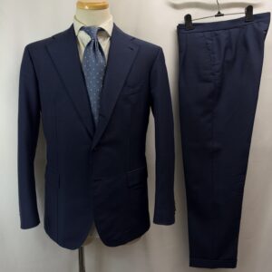 【Gianni Piccirillo ジャンニ ピッチリーロ】ビスポーク注文服 モヘア混ウール ネイビースーツ 50~52